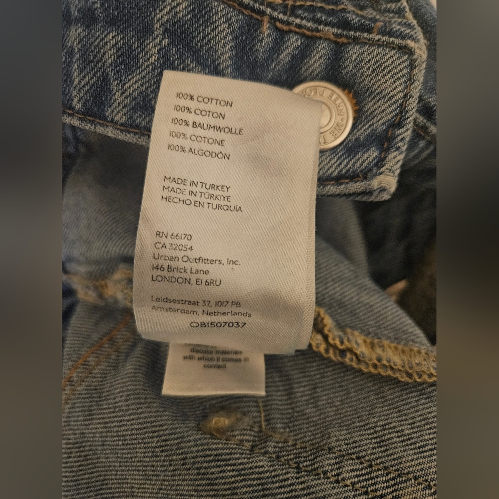 Free People-  We the Free Women's Moxie Barrel Jeans 32 Blue - Picture 12 of 14
